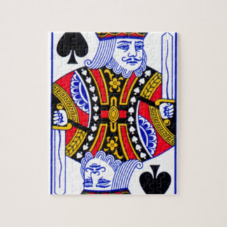カードを遊んでいる王 ジグソーパズル