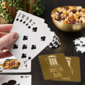カードを遊んでいる私が付いているビール トランプ (インサイチュ)