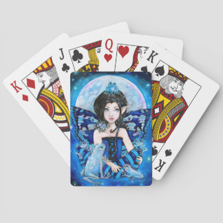 カードを遊んでいる"月カエル"の トランプ