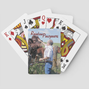 カードを遊んでいるBull大尉Pinzgauerは個人化なります トランプ