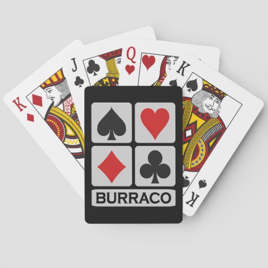 カードを遊んでいるBurracoプレーヤー トランプ (裏面)