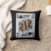 カードを遊んでいるClovers (クラブ)王 クッション (ブランケット)