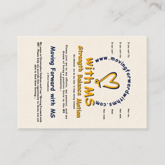 カードを配って下さい 名刺 (正面)