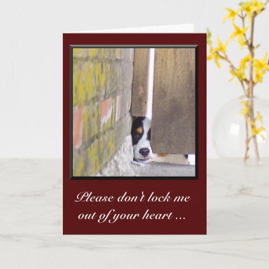 カードを閉め出すな カード (黄色い花)