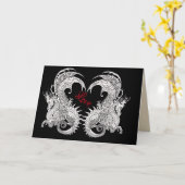 カードをstyle~greetingドラゴンアールヌーボー カード (黄色い花)