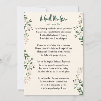 カードアニー・ジョンソン・フリント – 「彼は恵みを与える」