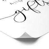 カードエレガントとギフトの看板 ポスター (角)