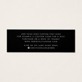 カードエレガントを感謝してい挿入するブラックビジネス (裏面)