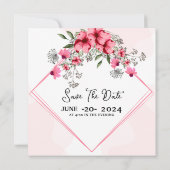 カードエレガント結婚式招待状カードデザイン 招待状 (裏面)