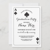 カードエ遊ースオブスペードベガス卒業招待状 招待状 (正面)