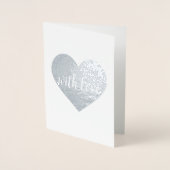 カードオンクラフト紙の任意の大事な行事。 箔カード (正面)