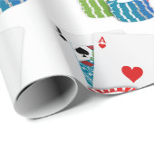 カードカジノ賭博トランプのポーカーチップスラスベガス ラッピングペーパー (ロールコーナー)