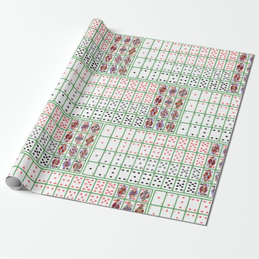 カードカジノ賭博トランプのポーカー ラッピングペーパー (アンロールド)