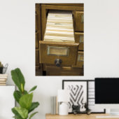 カードカタログを開く ポスター (ホームオフィス)