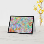 カードカラフルを乱雑にする カード (黄色い花)