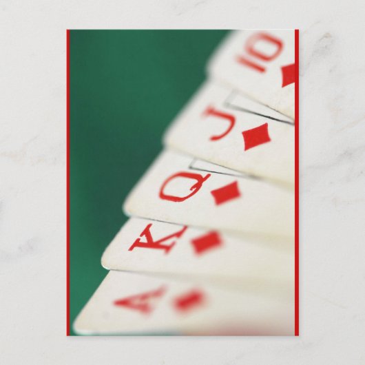 カードカードカードギャンブル ポストカード (正面)