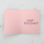 カードキッズガールズマウスケーキ カード (内部)