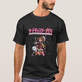 カードキャプター桜ローラースケートのロゴ1 Tシャツ