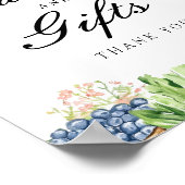 カードギフトフレッシュオフマーケットブライダルシャワー標識 ポスター (角)