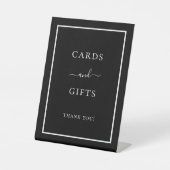 カードギフト白黒パーティー 台座サイン (正面)
