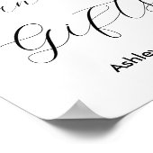 カードギフト白黒結婚のポスター ポスター (角)