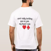 カードクラブラブプリンデザイン Tシャツ (裏面)