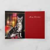 カードクリスマスクリスマス猫 シーズンカード (内部)