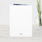 カードクリスマスフワフワ白グレー猫 シーズンカード (裏面)