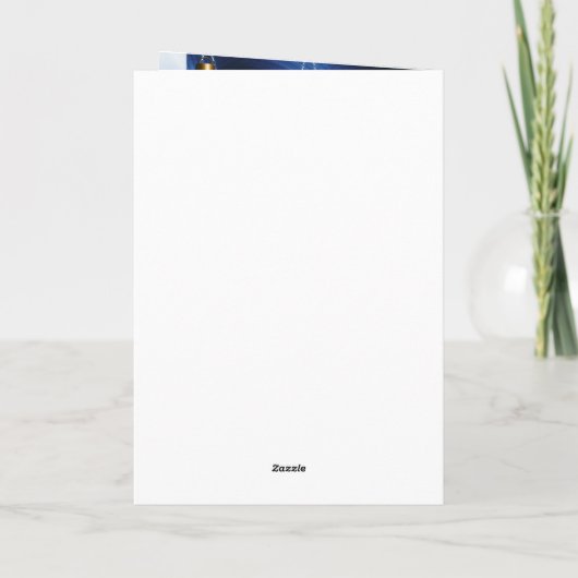 カードクリスマスフワフワ白グレー猫 シーズンカード (裏面)