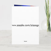 カードクリスマスメリークリスマスブルーレッド金ゴールドグリーン シーズンカード (裏面)