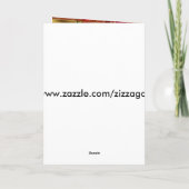 カードクリスマスメリークリスマス赤金ゴールド緑 シーズンカード (裏面)