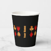 カードゲームのシンボルパーソナライズされた、 紙コップ (正面)