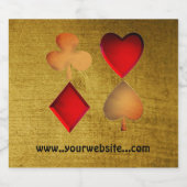 カードゲームのシンボル スパークリングワインラベル (シングルラベル)