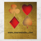 カードゲームのシンボル ワインラベル (シングルラベル)