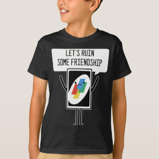 カードゲームの廃墟ゲーマーまたはギャンブラーの友情 Tシャツ