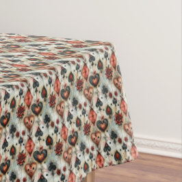 カードゲームの愛好家のために。の遊カード記号。 テーブルクロス