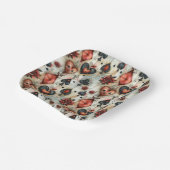 カードゲームの愛好家のために。の遊カード記号。 ペーパープレート (傾斜あり)