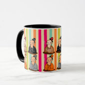 カードゲームチャンピオン:おもしろいキャラクター選手 マグカップ (正面左)