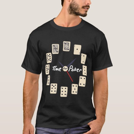 カードゲームトーナメントタイムトランプのポーカー Tシャツ (正面)