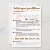 カードゲーム遊ルール – ゲーム(2) 招待状 (正面)