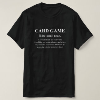 カードゲーム 面白い定義 白いテキスト ゲームギア Tシャツ
