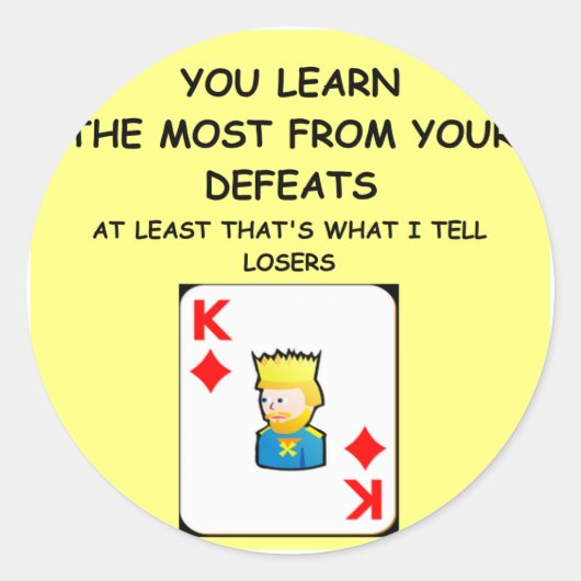 カードゲームcard games ラウンドシール (正面)