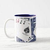 カードコーヒーカップを遊ぶこと ツートーンマグカップ (左)