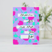 カードサンキューが原因で「お前がやるだけ」 サンキューカード (スタンド正面)