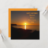 カードサンセット誕生日 カード (正面/裏面インサイチュ)