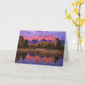 カードシリーズ-壮大なTeton NP カード (黄色い花)