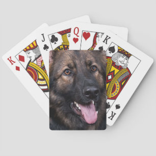 カードジャーマン・シェパード犬のアルザスを遊ぶこと トランプ