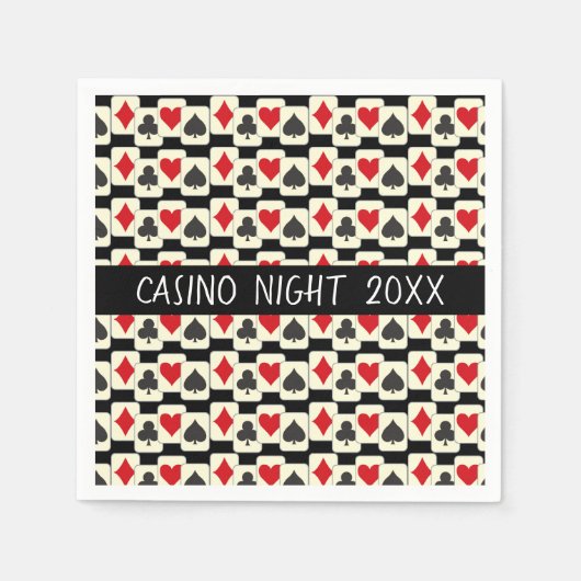 カードスイーツパターンカスタム紙 スタンダードカクテルナプキン (正面)