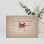 カードストッインスパイアクカニウェディング日付を保存 セーブザデート (スタンド正面)