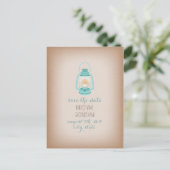 カードストックインスパイアライトブルーキャンピングランタン 案内ポストカード (スタンド正面)